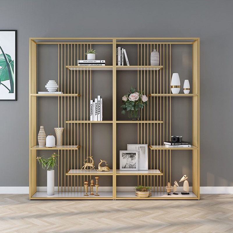 Industrial Style Bookcase Open Back Bookshelf for Home Office