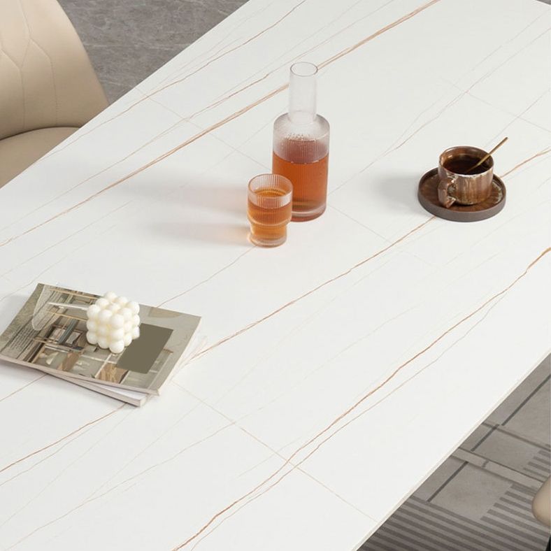 Modern Rectangle Acrylic Dining Table Set 1/2/5 Pieces Dining Set for Home Use