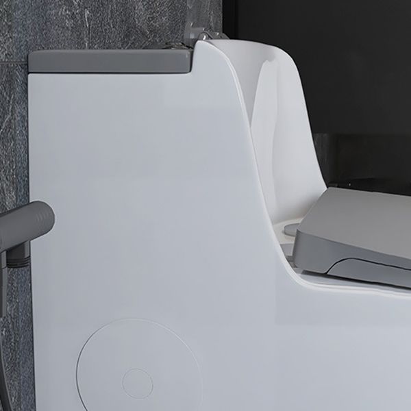 Modern Elongated Toilet Bowl Siphon Jet Flush Toilet with Seat