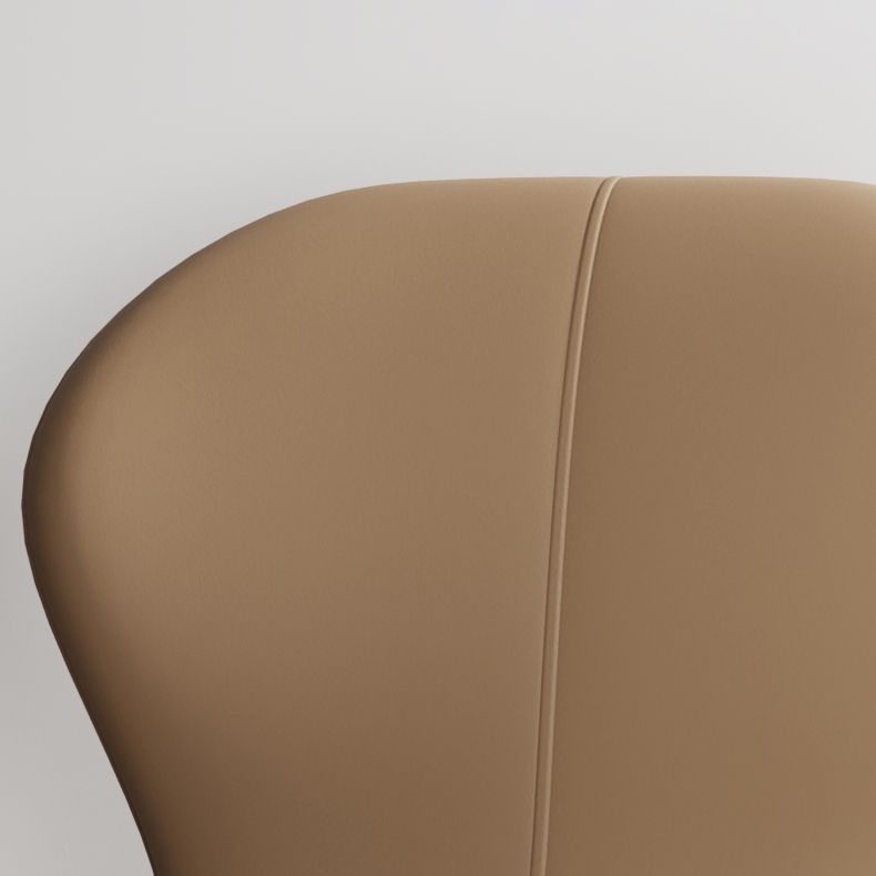 Chaise d'appoint scandinave pour salle d'étude, finition mate, en cuir PU, chaise de salle à manger Parsons