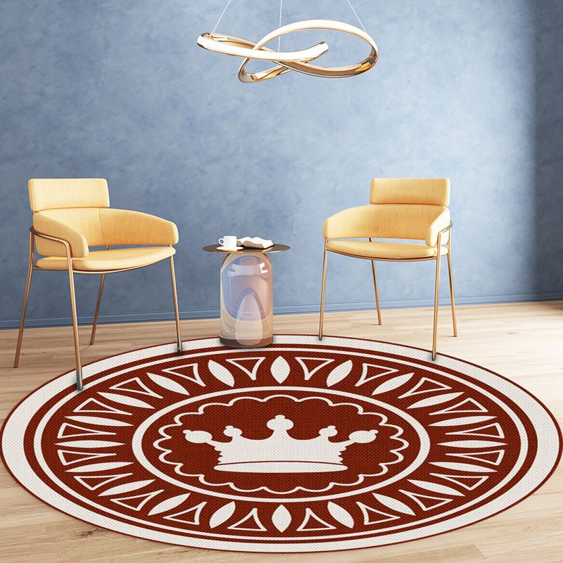 Artistical Modern Rug Pink Graphic Rug Stain Resistant Rug for Home Decor