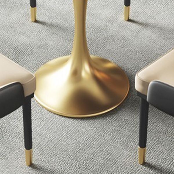 Traditional Luxury Dining Table Sintered Stone Tulip Table for Dining Room