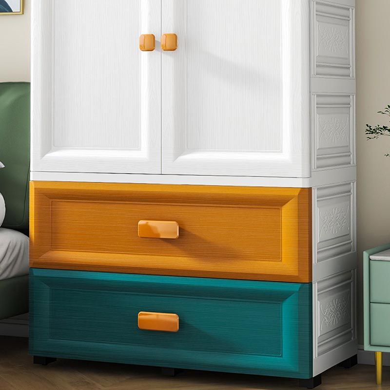 Contemporary Bathroom Wardrobe Plastic Wardrobe Closet with Legs