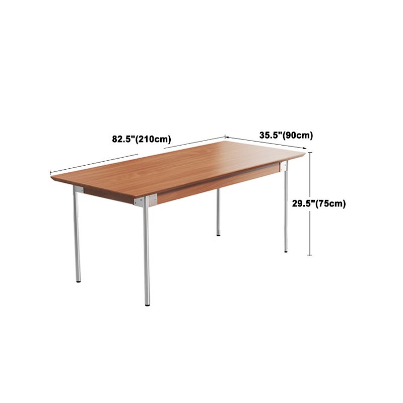 Industrial 1/2/3/4/5 Pieces Rectangle Dining Set Solid Wood Dining Room Table with Chairs
