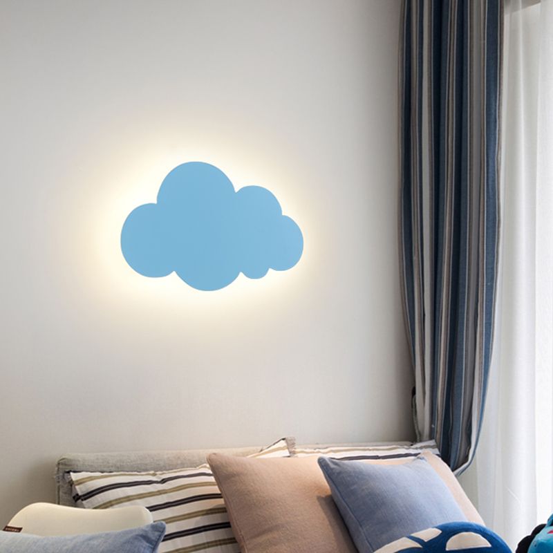 Cloud-shaped Wall Sconce Nordic Minimalist Style Iron 1 Light Sconces