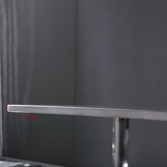 Metal Industrial Square Dining Table Stainless Steel Table for Kitchen and Dining Room