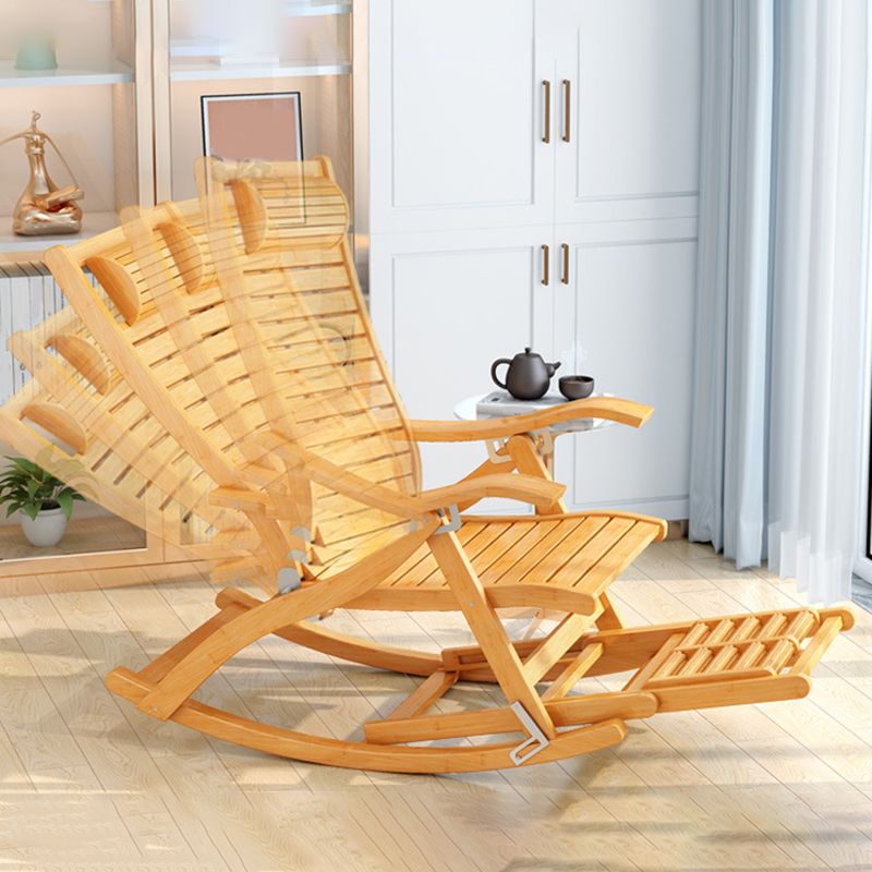 Traditional Recliner Chair Folding Rocker Chair for Living Room