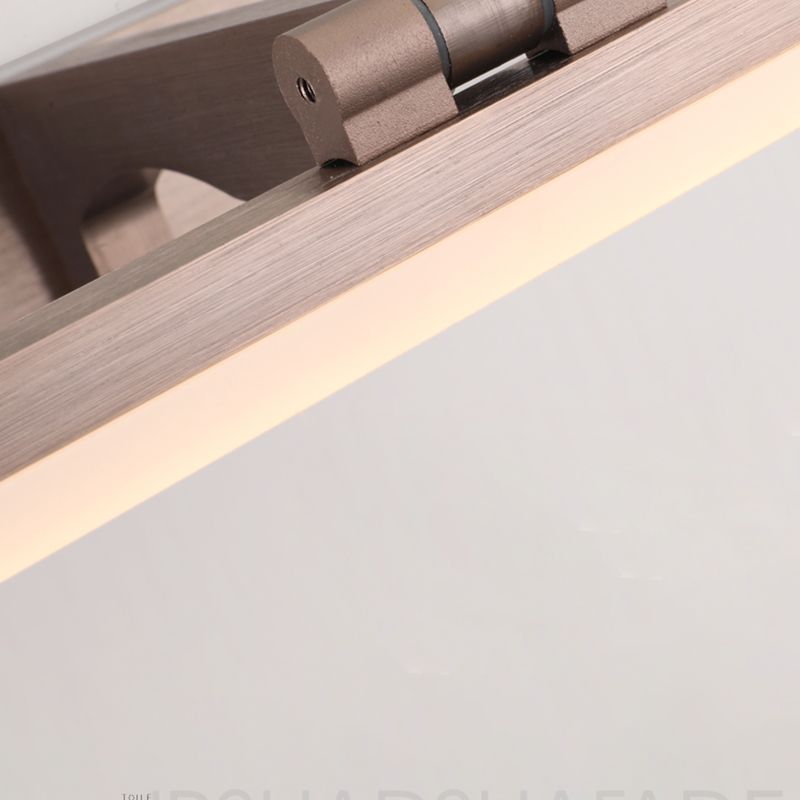 Simplicité Métal Miroir Straight Light Modern Aluminium 1 Applexion murale légère pour salle de bain