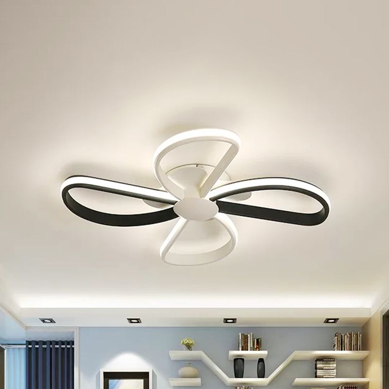 Blossom Shape LED Flush Mount Light Nordic Stylish Metal Ceiling Lamp for Kid Bedroom