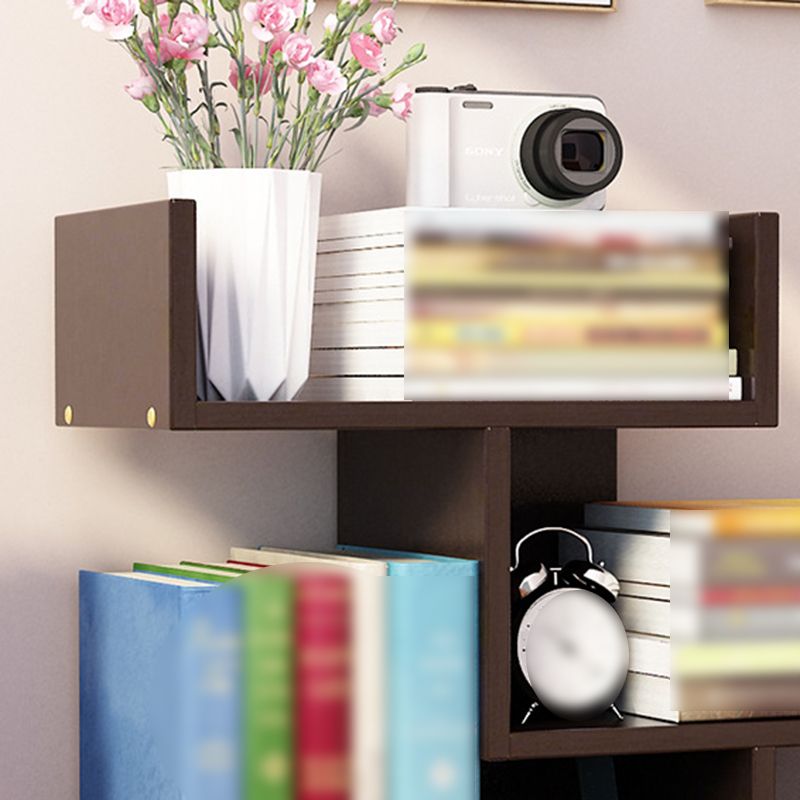 Contemporary Style Bookshelf Open Bookcase for Study Room and Home Office