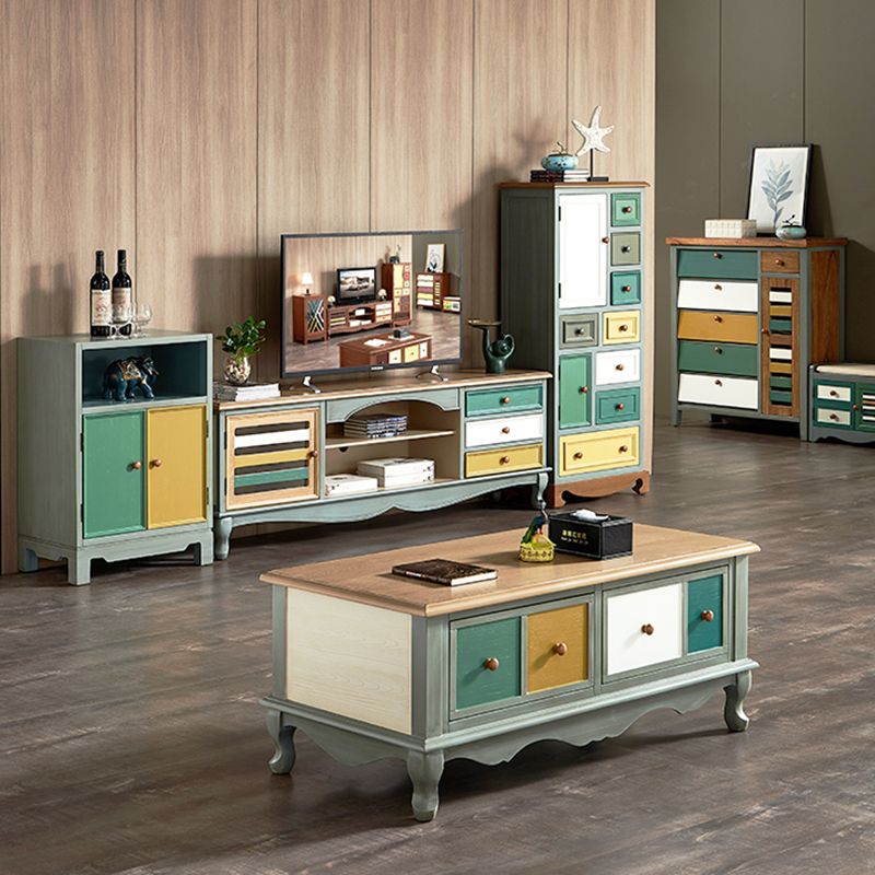 Traditional Storage Chest Dresser Wooden Storage Chest with Drawers for Bedroom