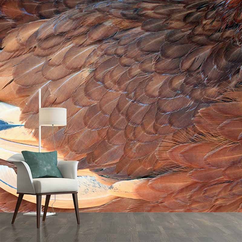 Feather Wallpaper Wall Mural Moisture Resistant Girls Bedroom Wall Decor