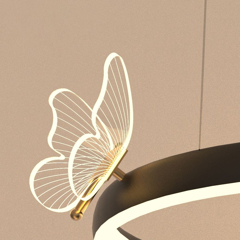 Accesorios de iluminación de techo contemporáneo de techo de techo de techo de metal de 3 niveles