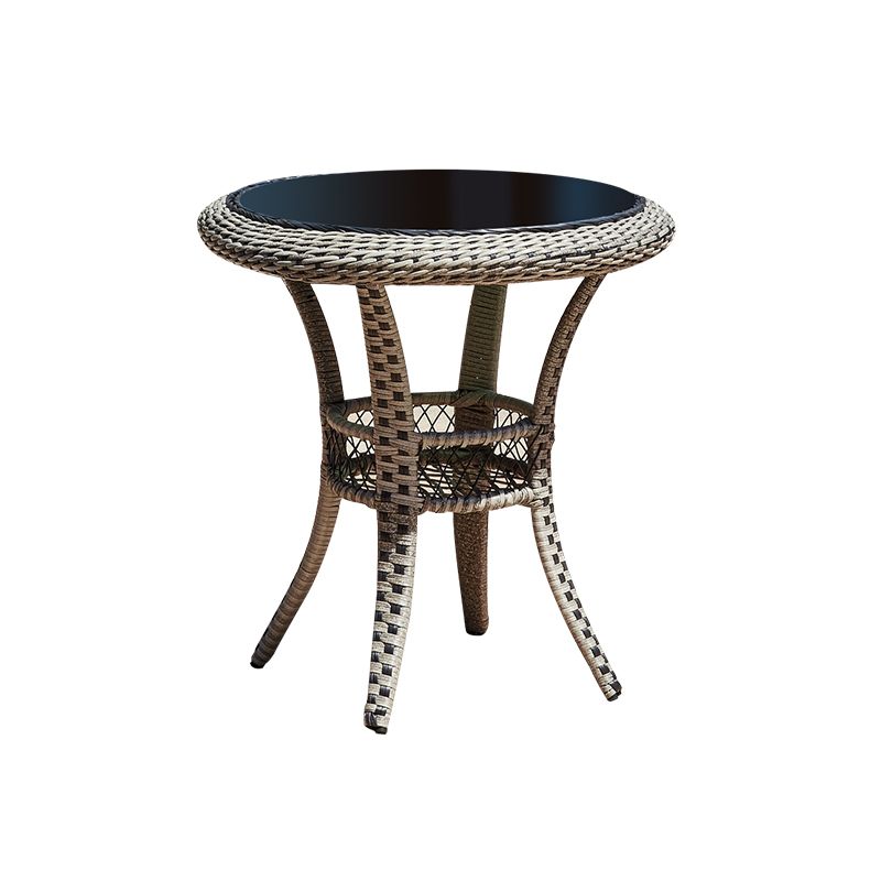 Wicker Bistro Set for Small Places 1/2/3/4/5 Pcs Contemporary Bistro Table Set