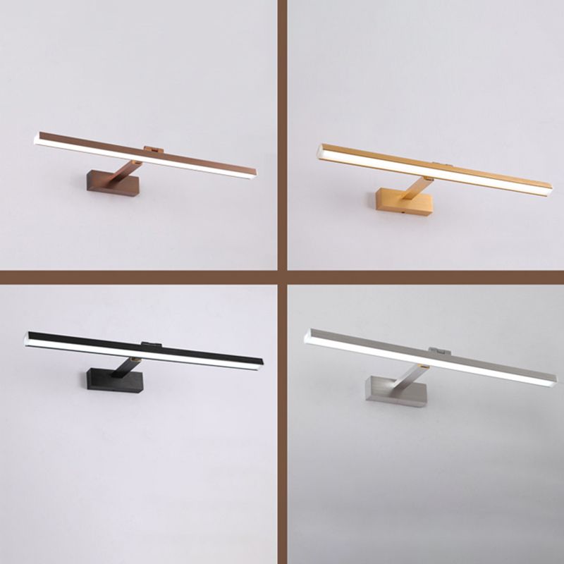 Modern Minimalist Style Linear Wall Mounted Vanity Lights Metal Vanity Lamp