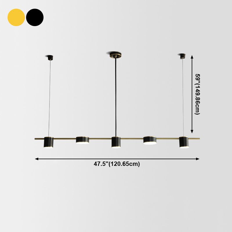 Éclairage de lustre Island Multi Light Room Island Lights Postmodern Metal LED