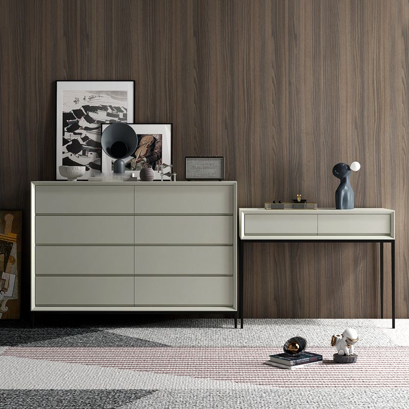 Wooden Storage Chest Modern Dresser with 3/4/5/8 Drawers , 15.6 Inch Width