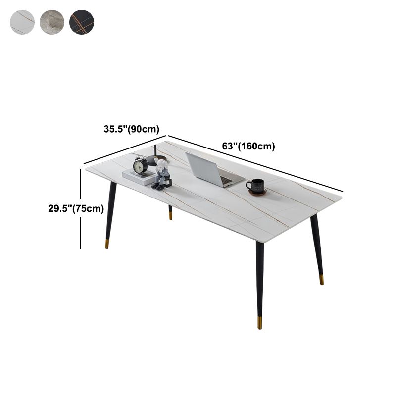Sintered Stone Home Dining Table Industrial Rectangle Dining Room Table