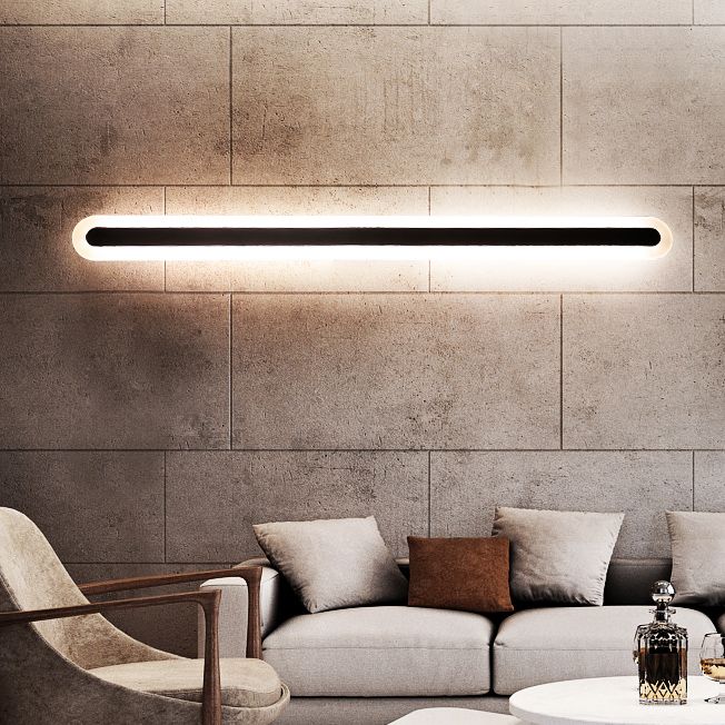 Metall Lineare Form Wandlicht moderner Stil 1-Licht-Wandmontageleuchte