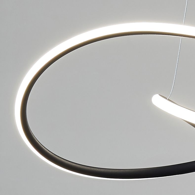 Contemporary LED Chandelier Light Fixtures Linear Hanging Chandelier for Dining Room