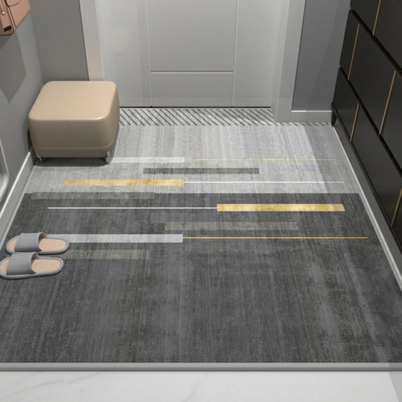 Rectangle Geometric Printed Modern Adults Non-Slip Backing Area Carpet