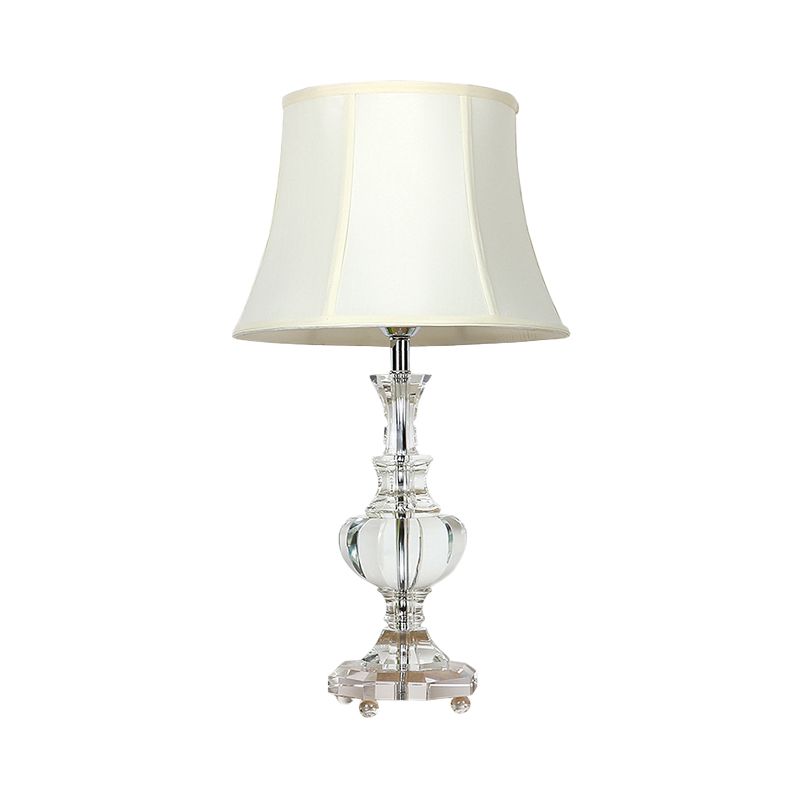 1 lampe de forme de bocal de tête lampe de lecture de cristal biseauté contemporain Light en blanc