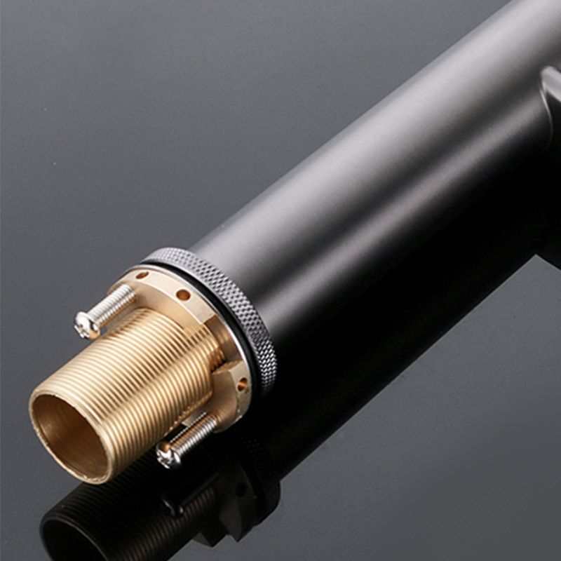 Knob Handle Square Faucet Brass Deck Mounted Bathroom Sink Faucet