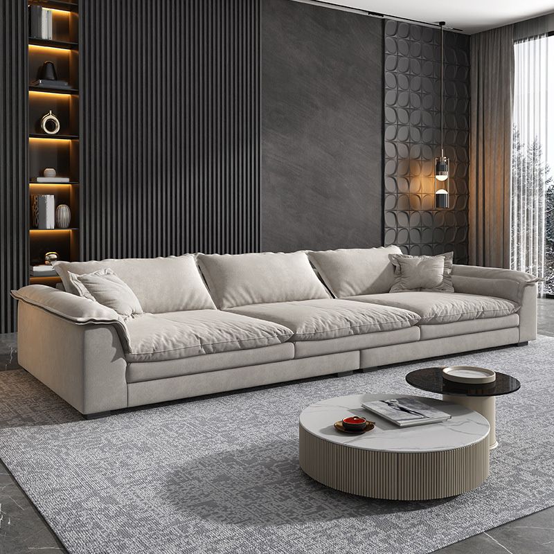 Contemporary Settee Living Room Pillow Top Arm Pillows Seating