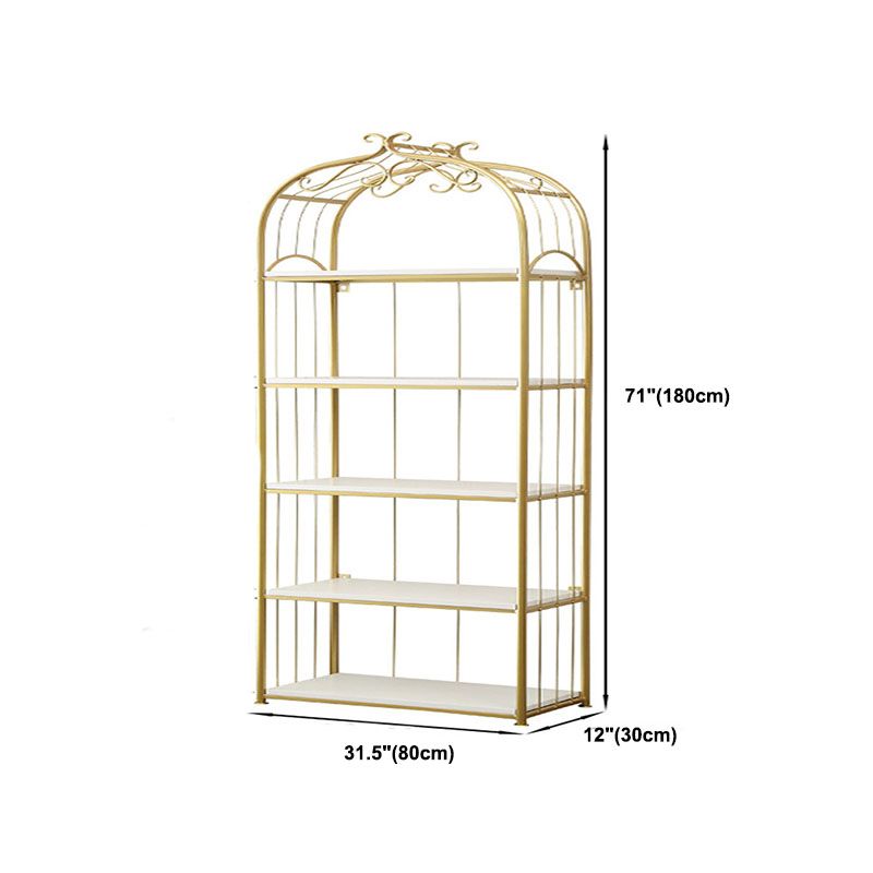 Metal Bookshelf Modern Etagere Bookcase Storage and Display Shelves