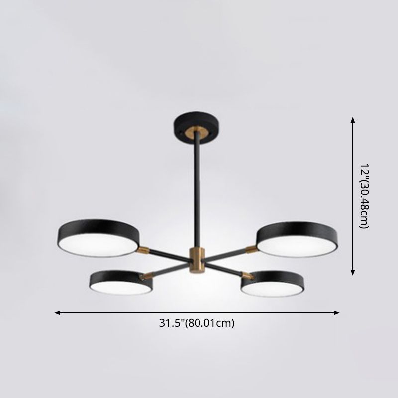Lampadella rotonda lampadario ultra-contemporanea a soffitto appeso per soggiorno per soggiorno