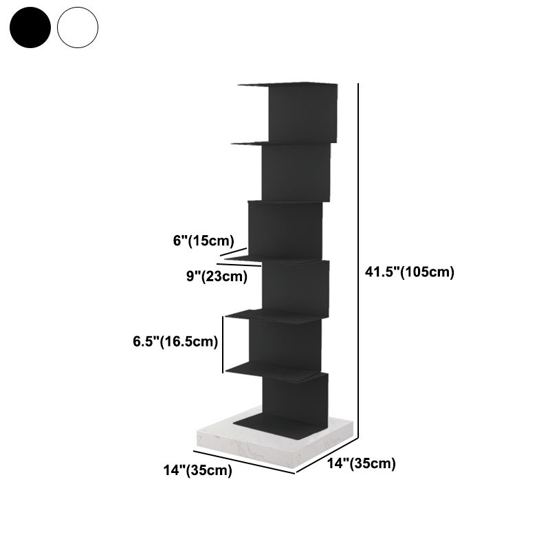 Closed Back Bookcase Contemporary Style Invisible Bookshelf for Study Room and Office