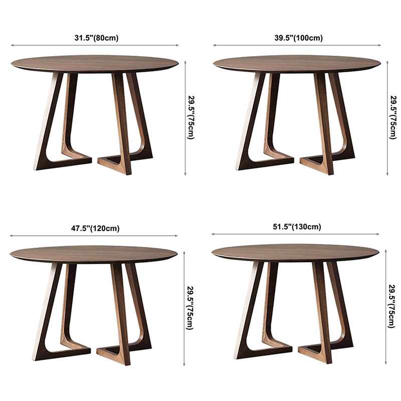 Ronde dubbele voetstuk eetplaats tafel eigentijdse stijl dinette tafel