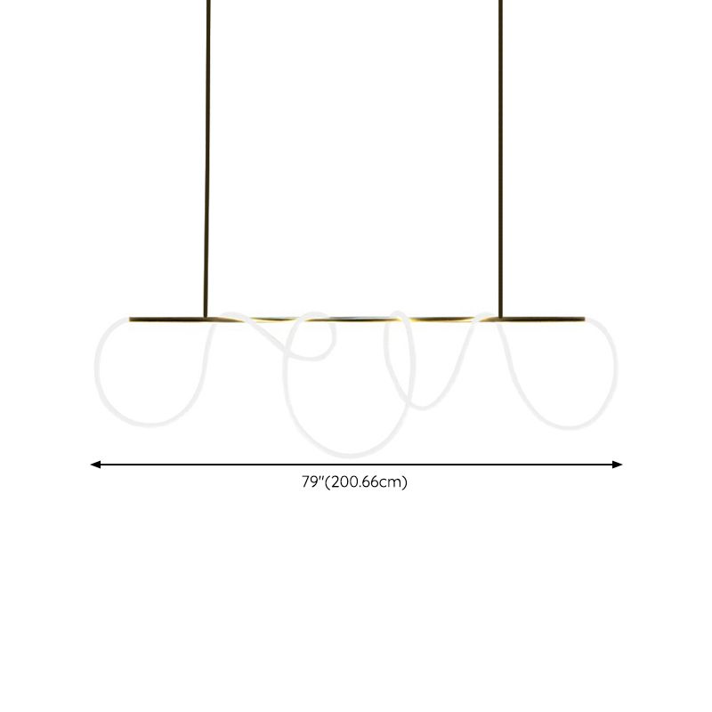 Modern Pendant Lighting Fixtures Metal 1 Light Island Light Fixture