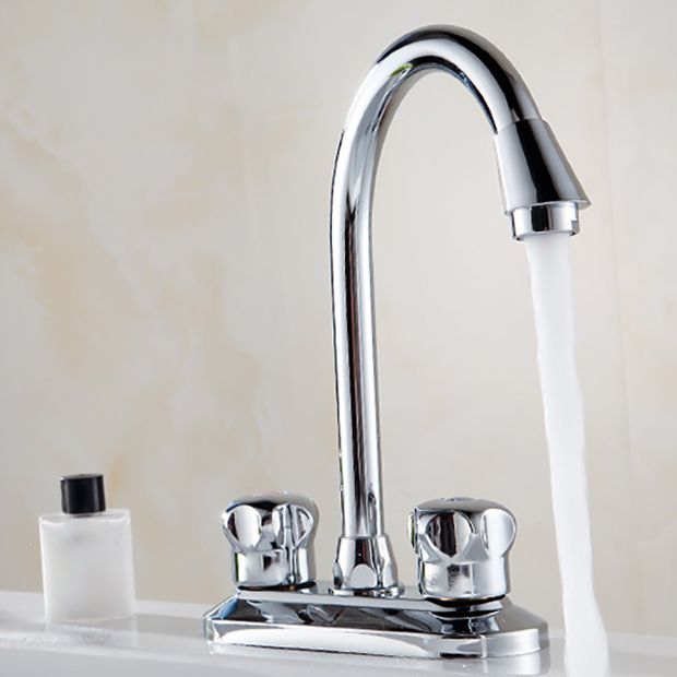 Modern Style Kitchen Faucet Gooseneck Countertop Installation Kitchen Faucet