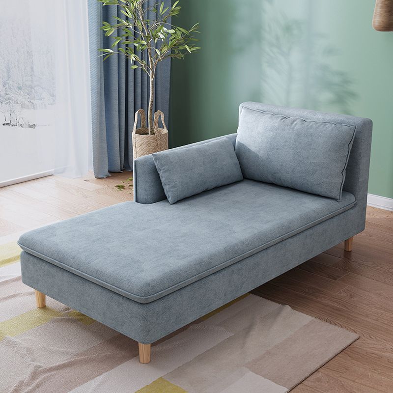 Modern Fabric Chaise Solid Wood Chaise Lounge Couch with One Armed