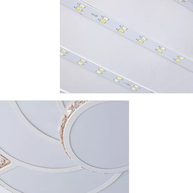 Kristall Blume Flush Halterung Deckenbefestigung Moderne LED Weiß Flush-Mount-Licht-Armatur