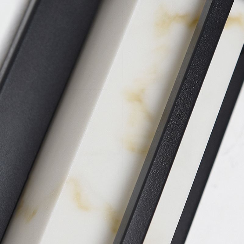 Geometric Wall Light Fixture Modern 1 Light Wall Sconce in Black