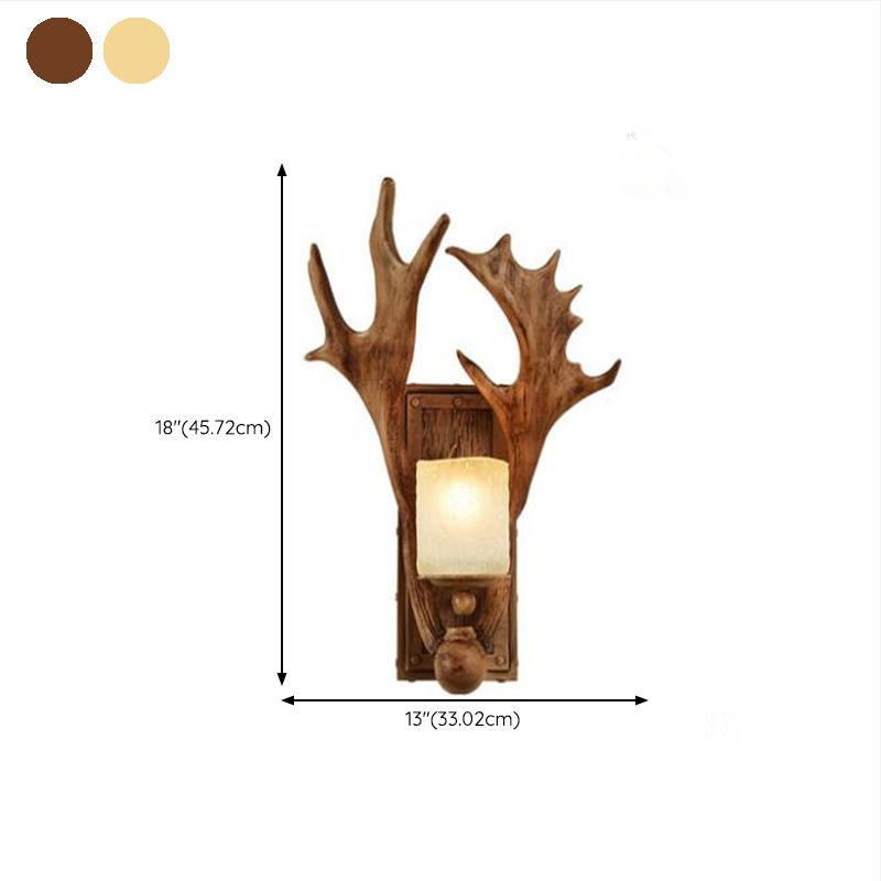 Single Modernism White/Brown Wall Mounted Sconce Wooden Wall Light for Dining Room