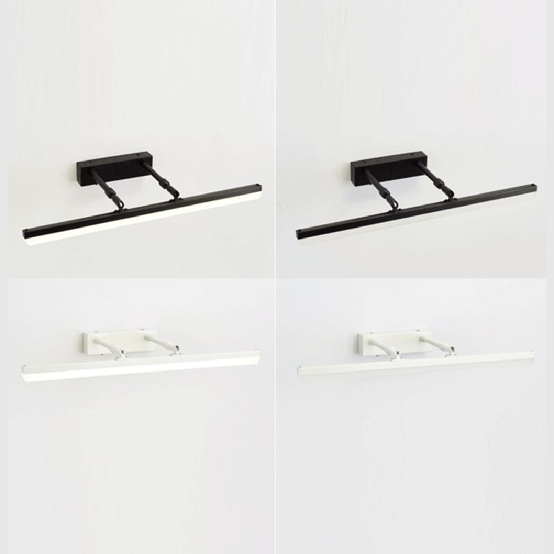 Metal Strip Extendable Wall Lamp Modern Colorful LED Mirror Light for Bathroom
