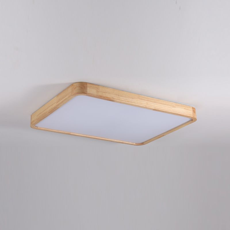 Wooden Ceiling Mounted Light Modern Flush Ceiling Light Fixture for Living Room