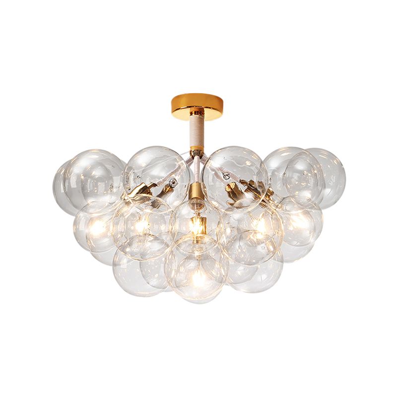 Kinderslaapkamer Hal Bubble Plafondlamp Helder glas Eenvoudige stijl Semi-inbouwlamp
