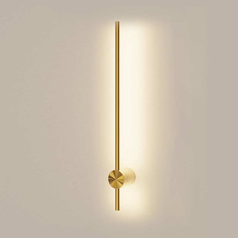 Modern Style Linear Shape Wall Sconce Metal 2 Light Wall Lighting for Bedroom