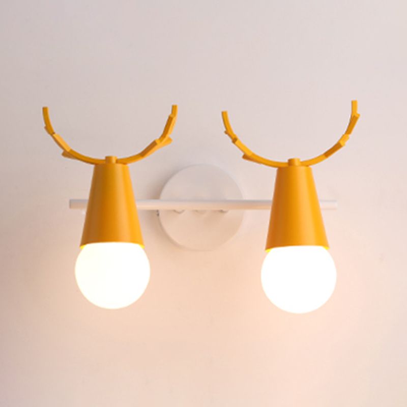 Wall Mount Light Fixture Nordic Metal Kids Bedroom Wall Mount Light