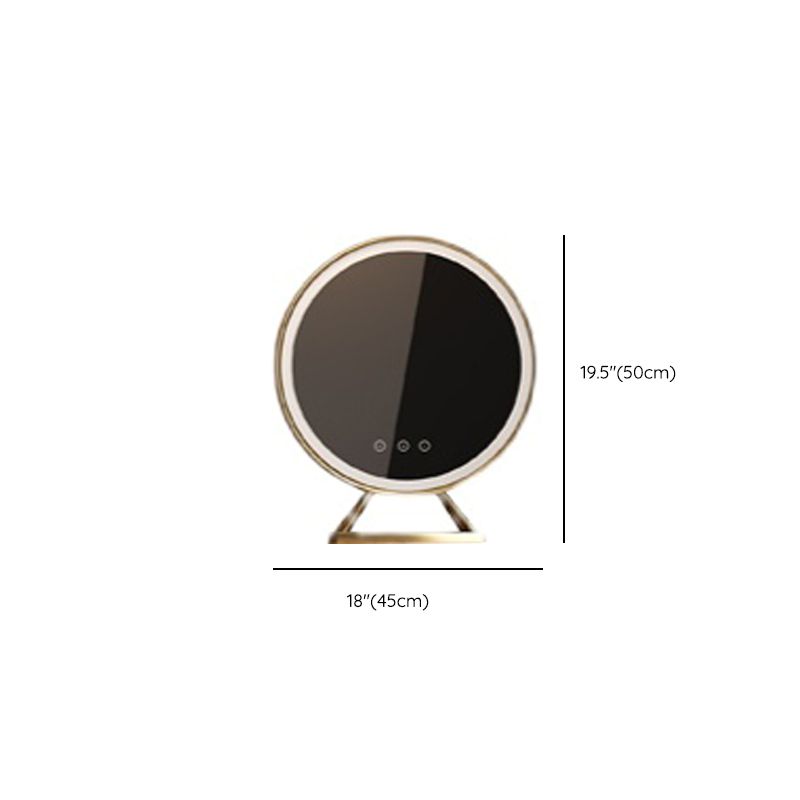 Contemporary With Drawer Gray Lighted Mirror Bedroom Make-up Vanity