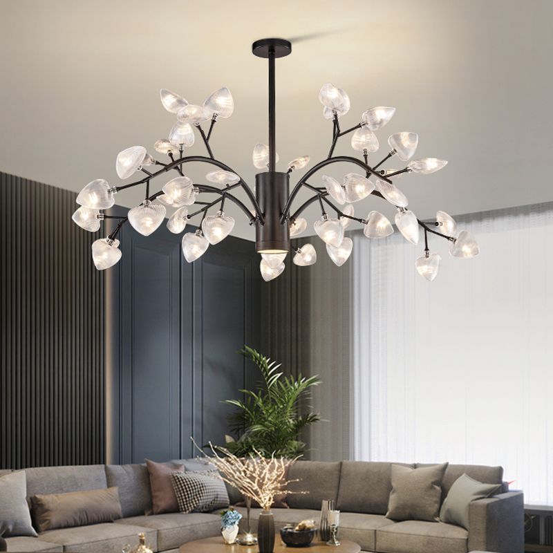 Forma di filiale in metallo lampadario moderno in stile moderno lampada appesa per negozio