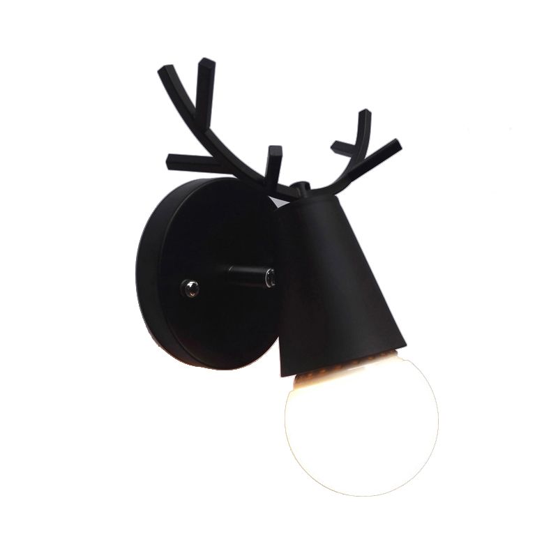 Single Golden Modernism Wooden Metal Wall Mounted Sconce for Bedroom