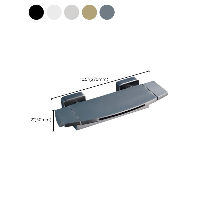Modern Tub Faucet Trim Copper with Handheld Shower Wall Mount Bath Filler