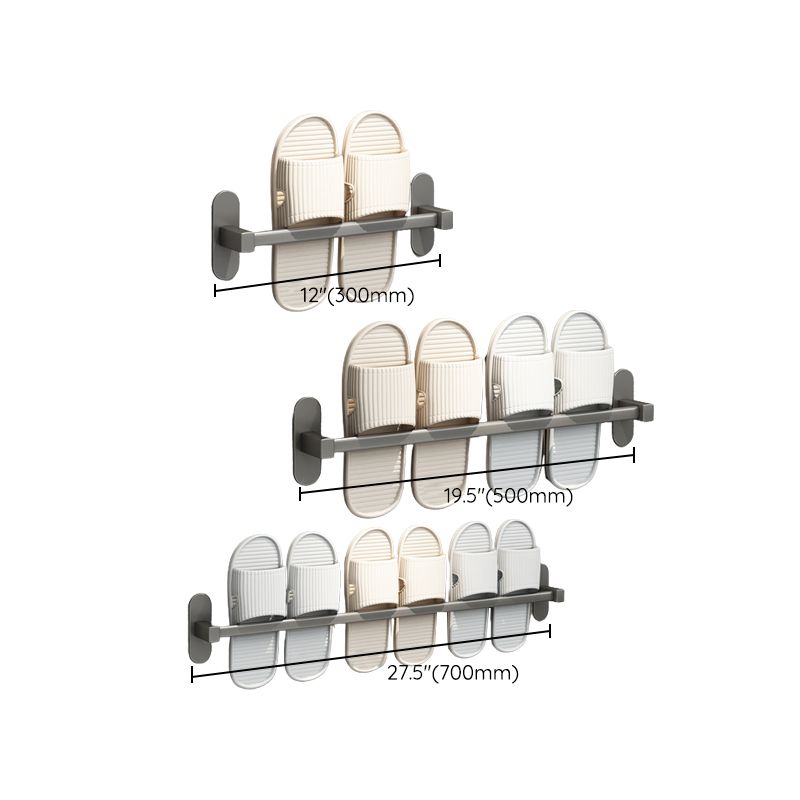 Grey Bathroom Accessory Set Modern 1/2 - Piece Bath Shelf Anti-rust