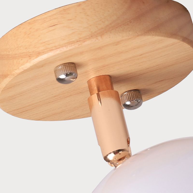 Black/gris nórdico/blanco/rosa/órbita verde Semi Flush Flush Ajustable 1 Luz de techo de metal claro lámpara de montaje