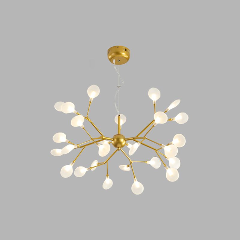Modern Metal Hanging Light Fixtures Fireflies Hanging Chandelier for Dinning Room